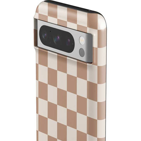 Neutral Checkered Google Pixel 8 Pro Impact Case